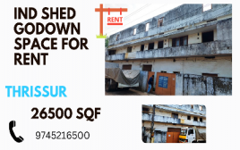 50 cent 26500 SQF Godwon Space For Rent in Thrissur   