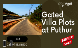 Gated premium Villa Plots For Sale at Puthur, Thrissur 