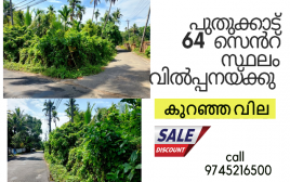 64 cent plot sale at Puthukkad ,Thrissur  