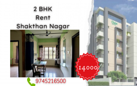 2 BHK Furnished Apartment For rent Near Shakthan Stand ,Thrissur  