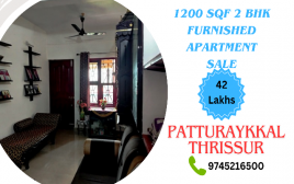 2 BHK Fully Furnished Apartment For Sale Near Patturaykkal ,Thrissur 